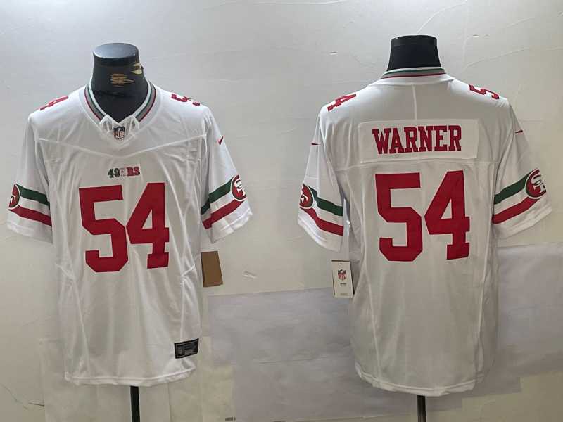 Men%27s San Francisco 49ers #54 Fred Warner White FUSE Mexico Vapor Limited Stitched Jersey Dzhi